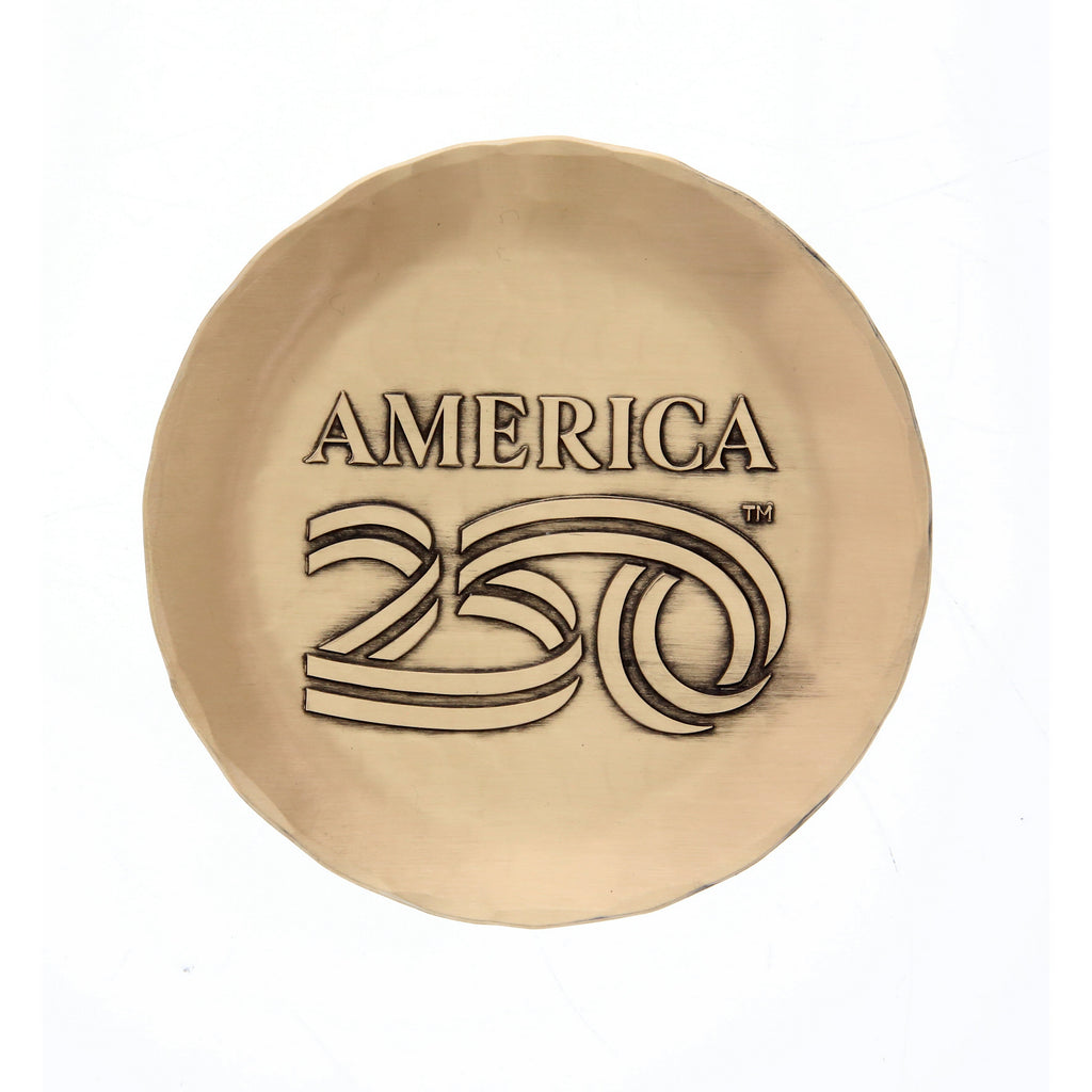 America250 4-Piece Commemorative Coaster Set with Caddy (Bronze)