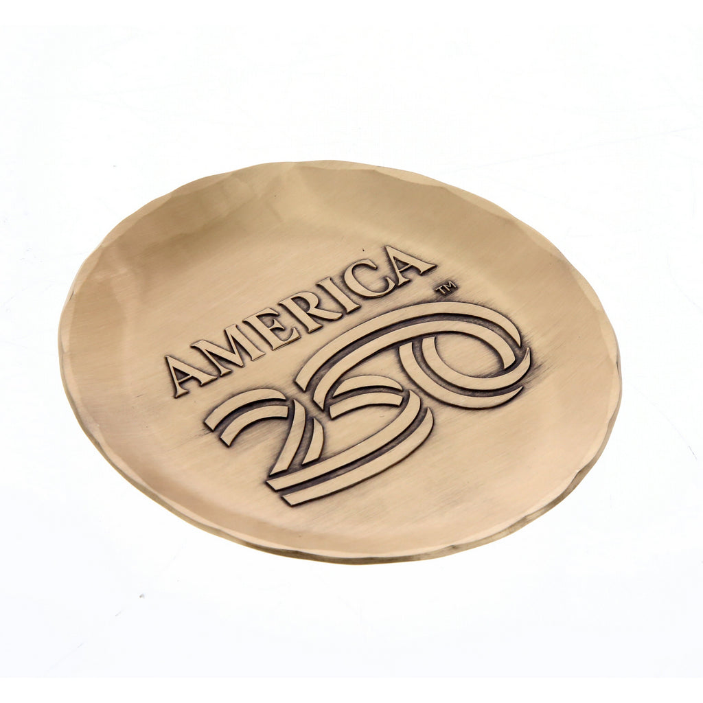 America250 4-Piece Commemorative Coaster Set with Caddy (Bronze)