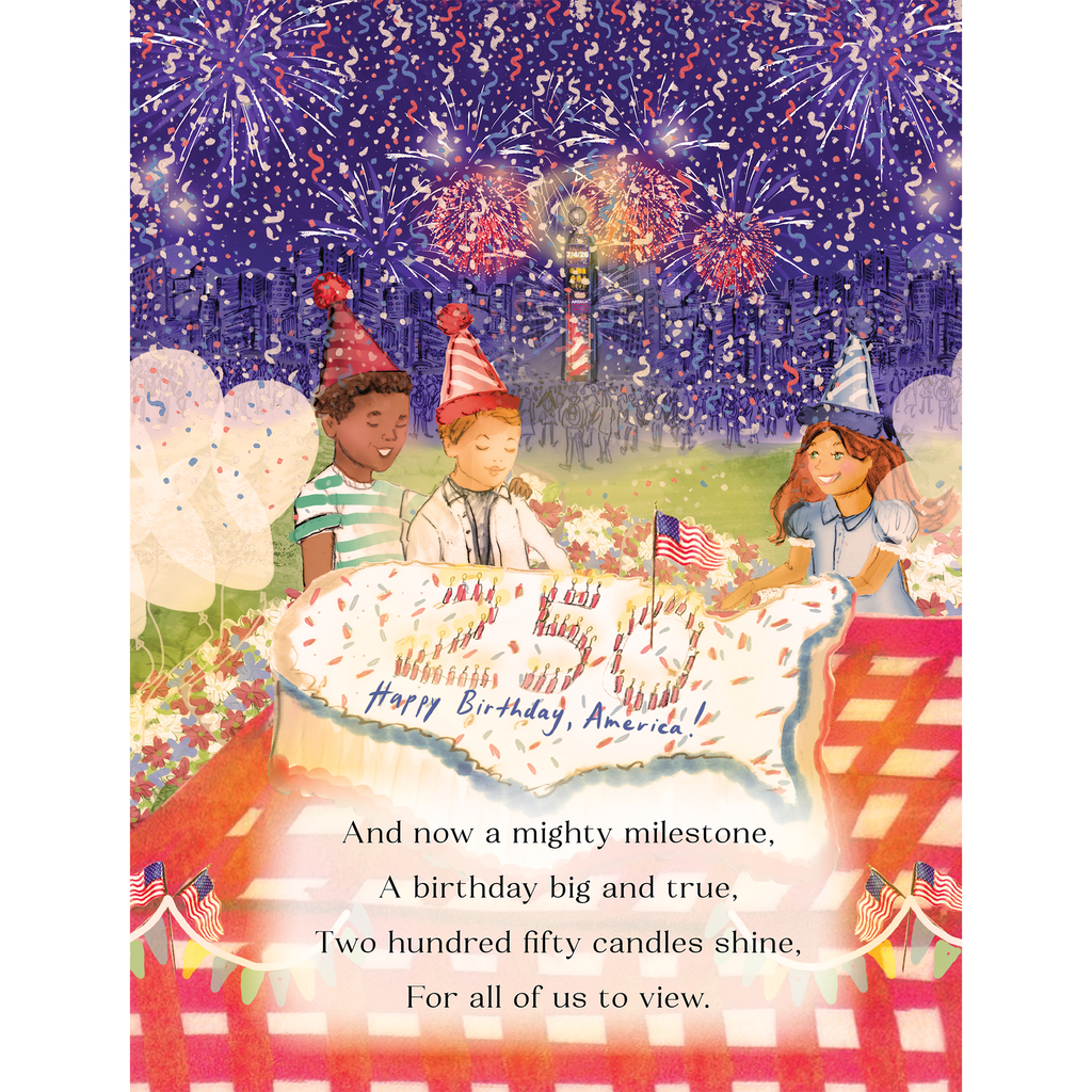 America250 Years Young: Happy Birthday, America! Hardcover Book