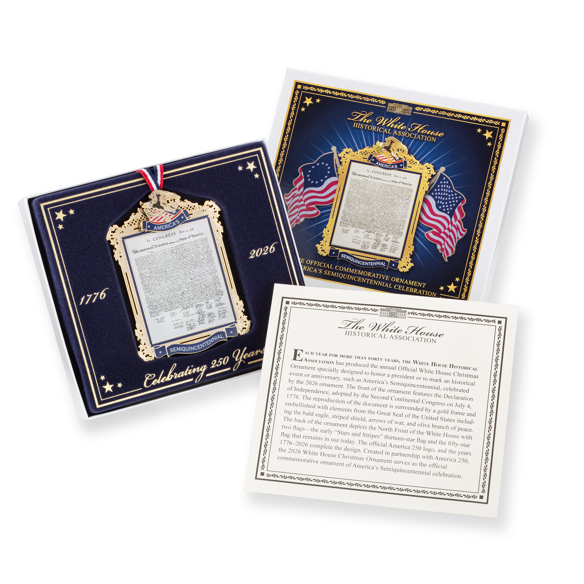 The Official Commemorative Ornament of America’s 250th Anniversary Celebration