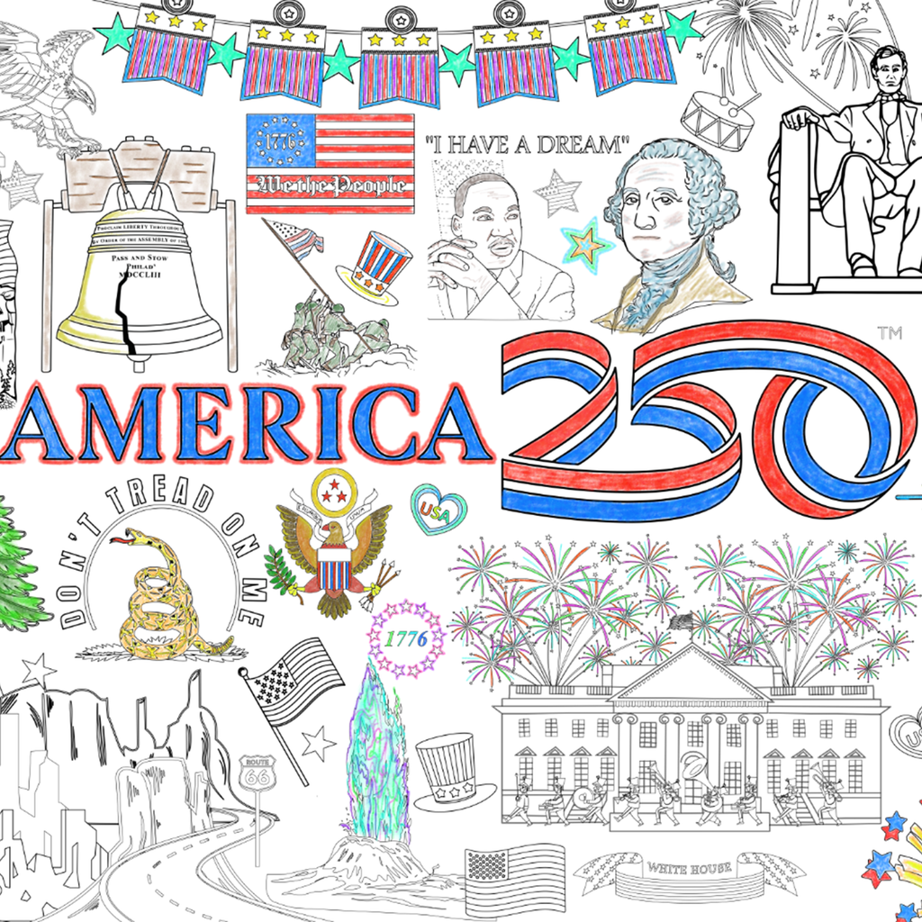 America250 Coloring Placemats - Set of 8