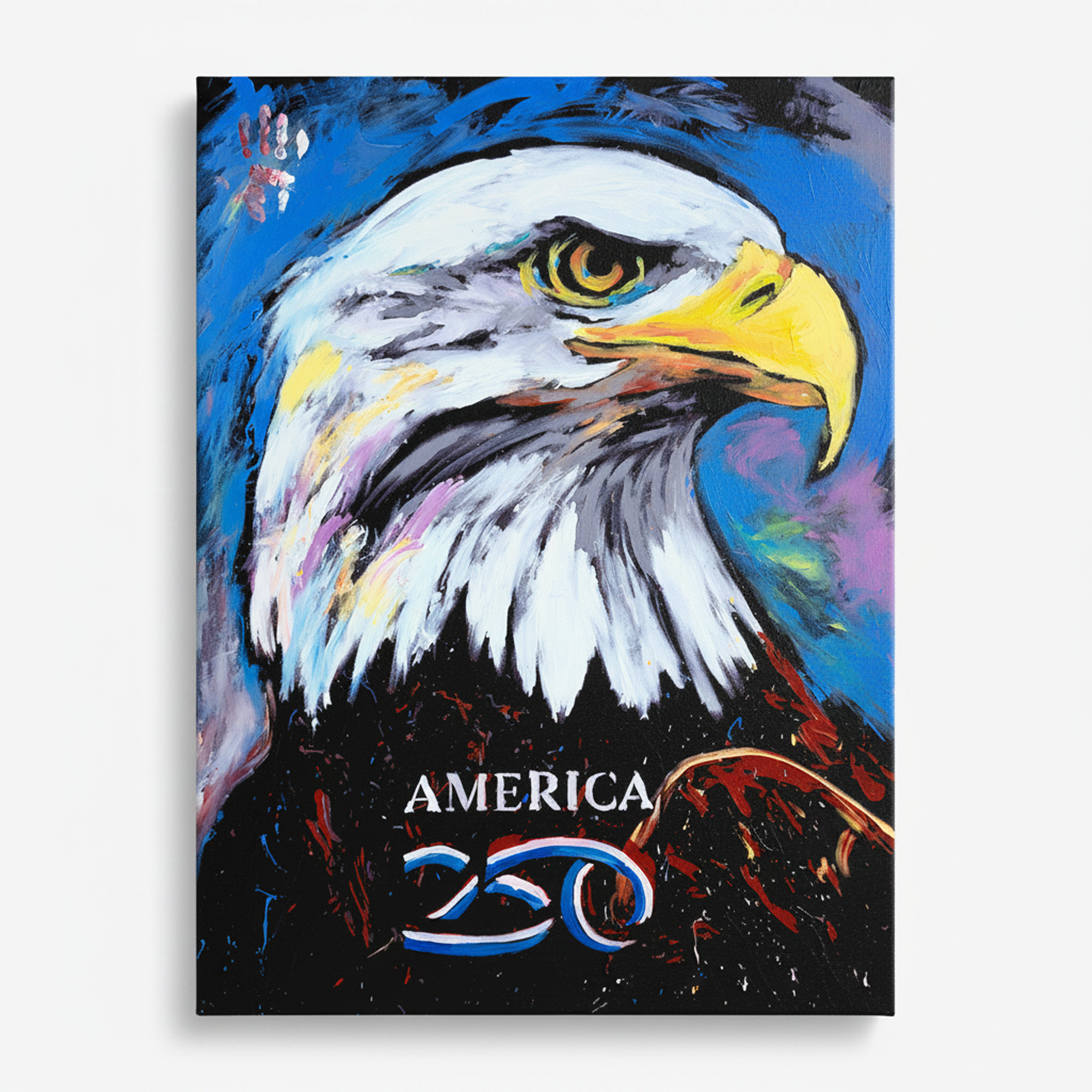 America250™ Original Eagle Fine Art Painting by Cody Sabol