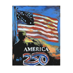 America250 Original Flag & Soldier Acrylic Fine Art Painting by Cody Sabol