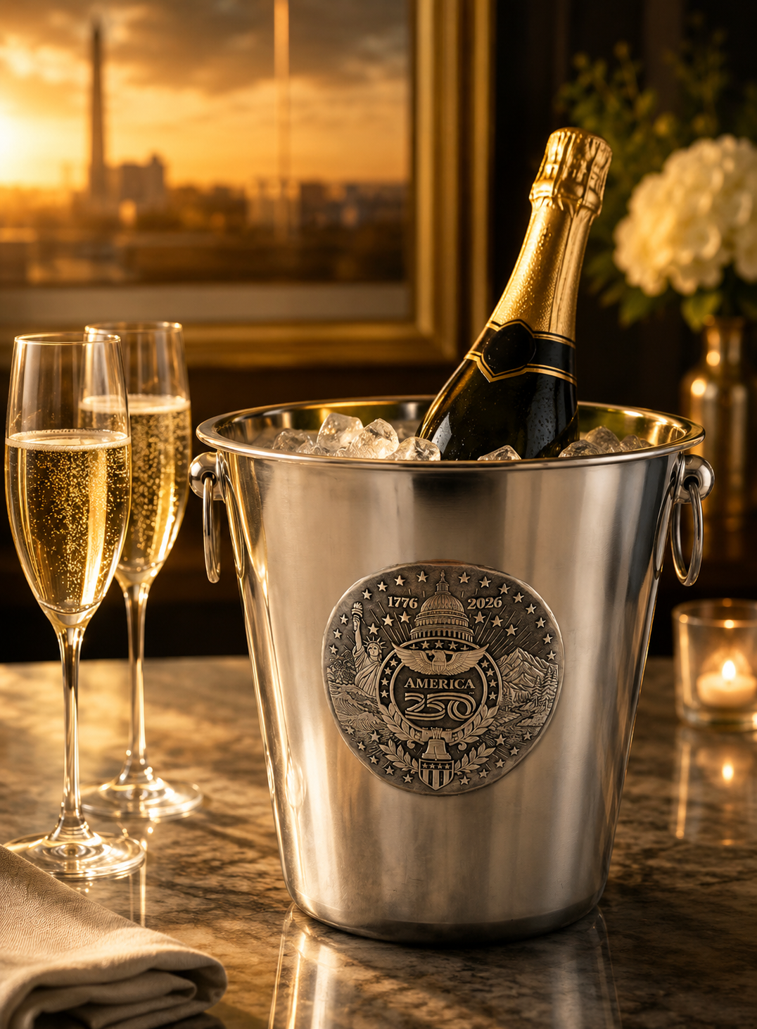 America250 Sea to Shining Sea Champagne Bucket