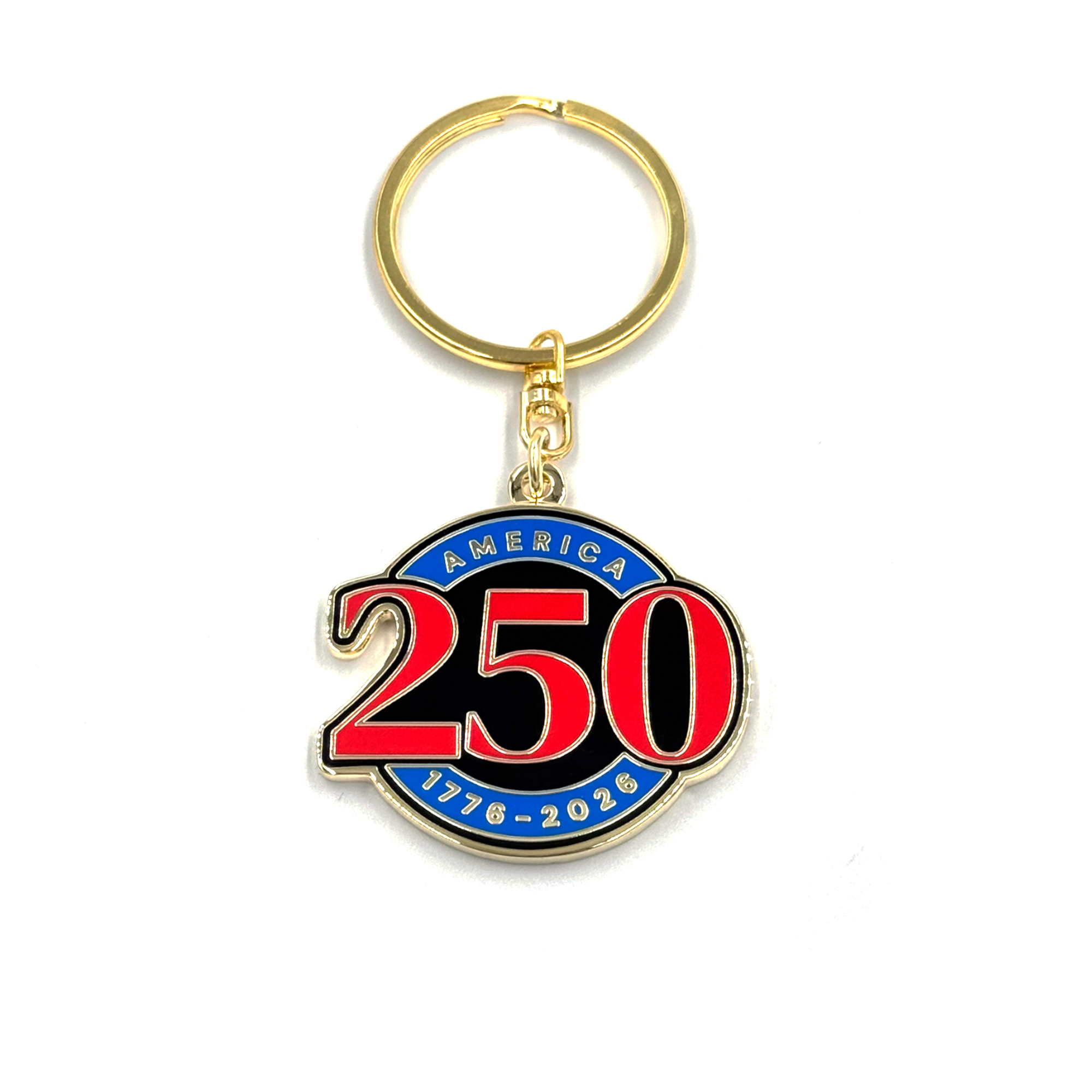 America250 Gold Plated Keychain