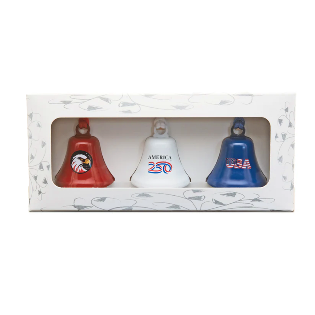 America250 3 Piece Ornament Bell Set