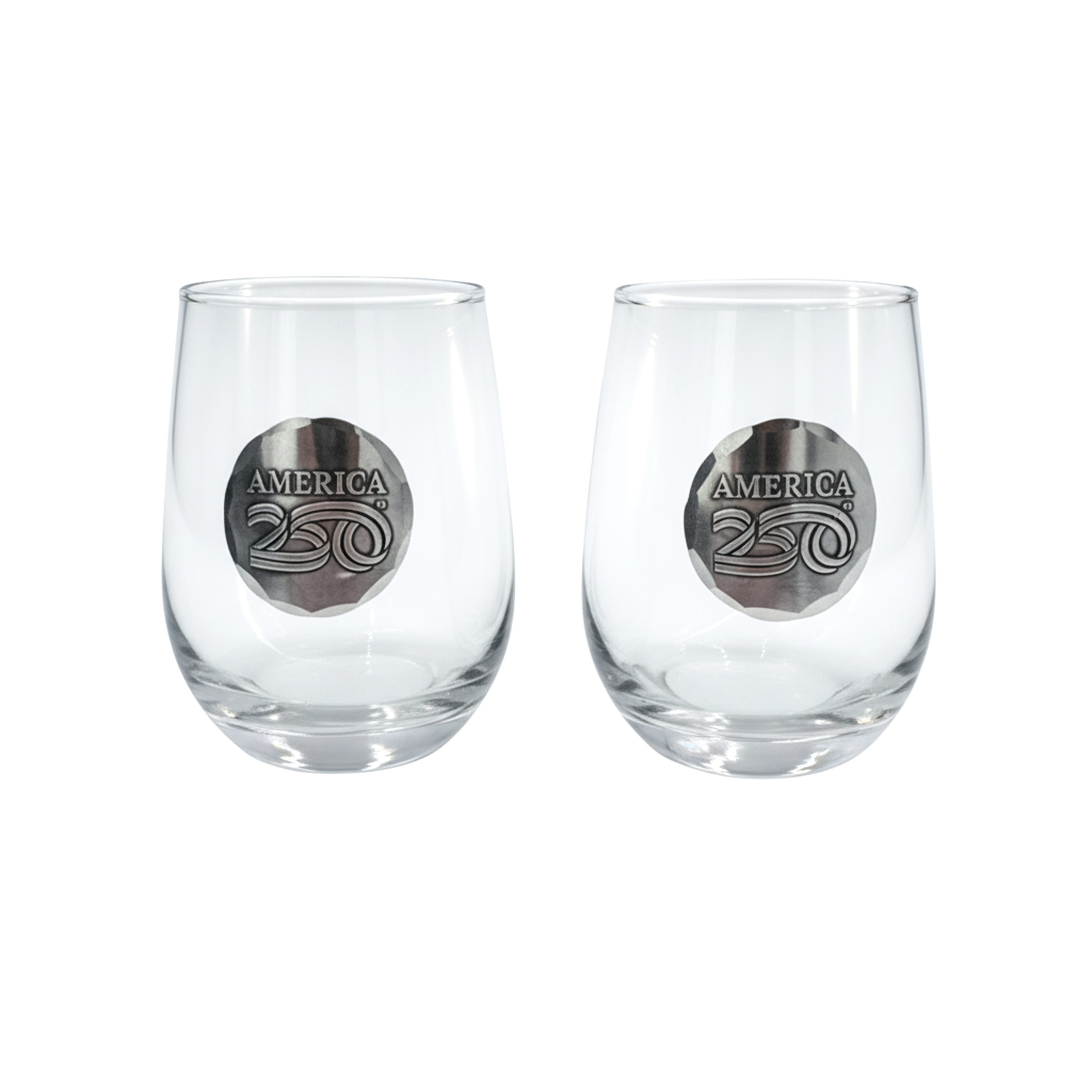 America250 Stemless Wine Glass Set