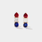 America250™ Signature Gemstone Hoop Earrings