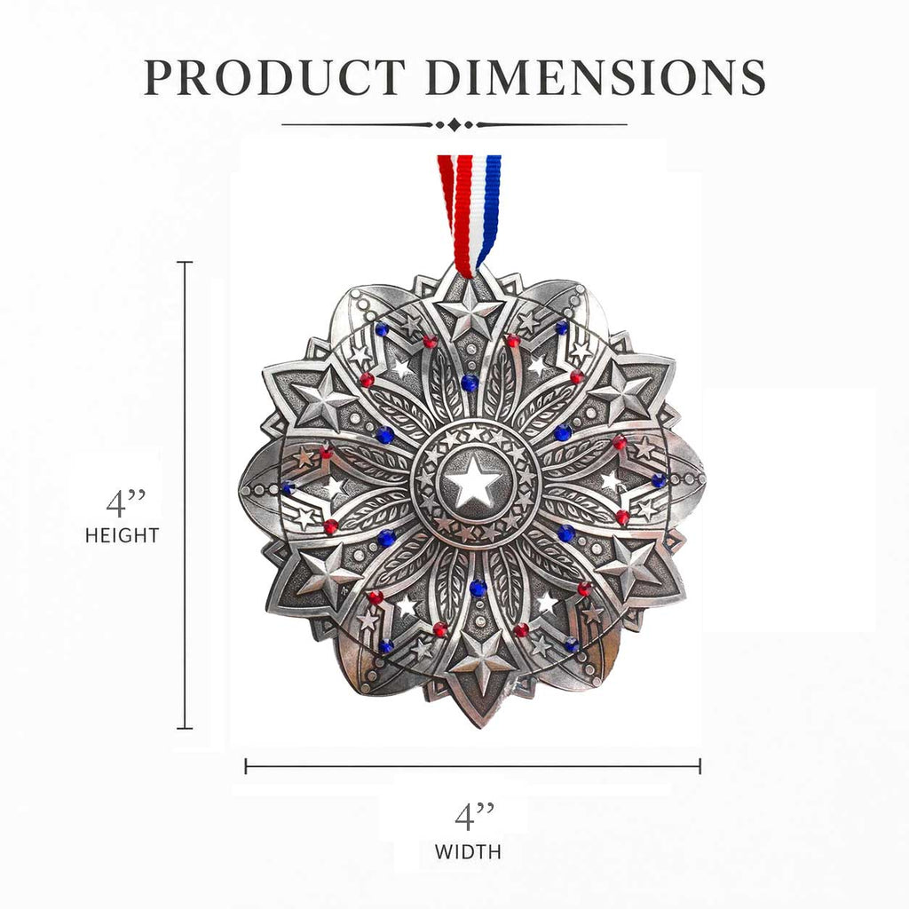 Star Spangled Snow Crystal 2026 Ornament (America250 Edition)