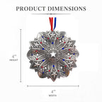 Star Spangled Snow Crystal 2026 Ornament (America250 Edition)