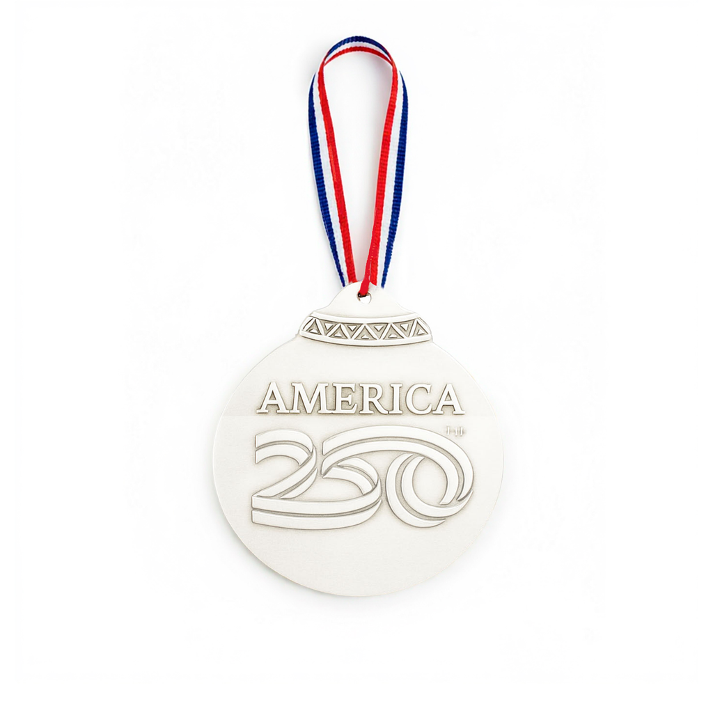Limited Edition America250 Silver Ornament