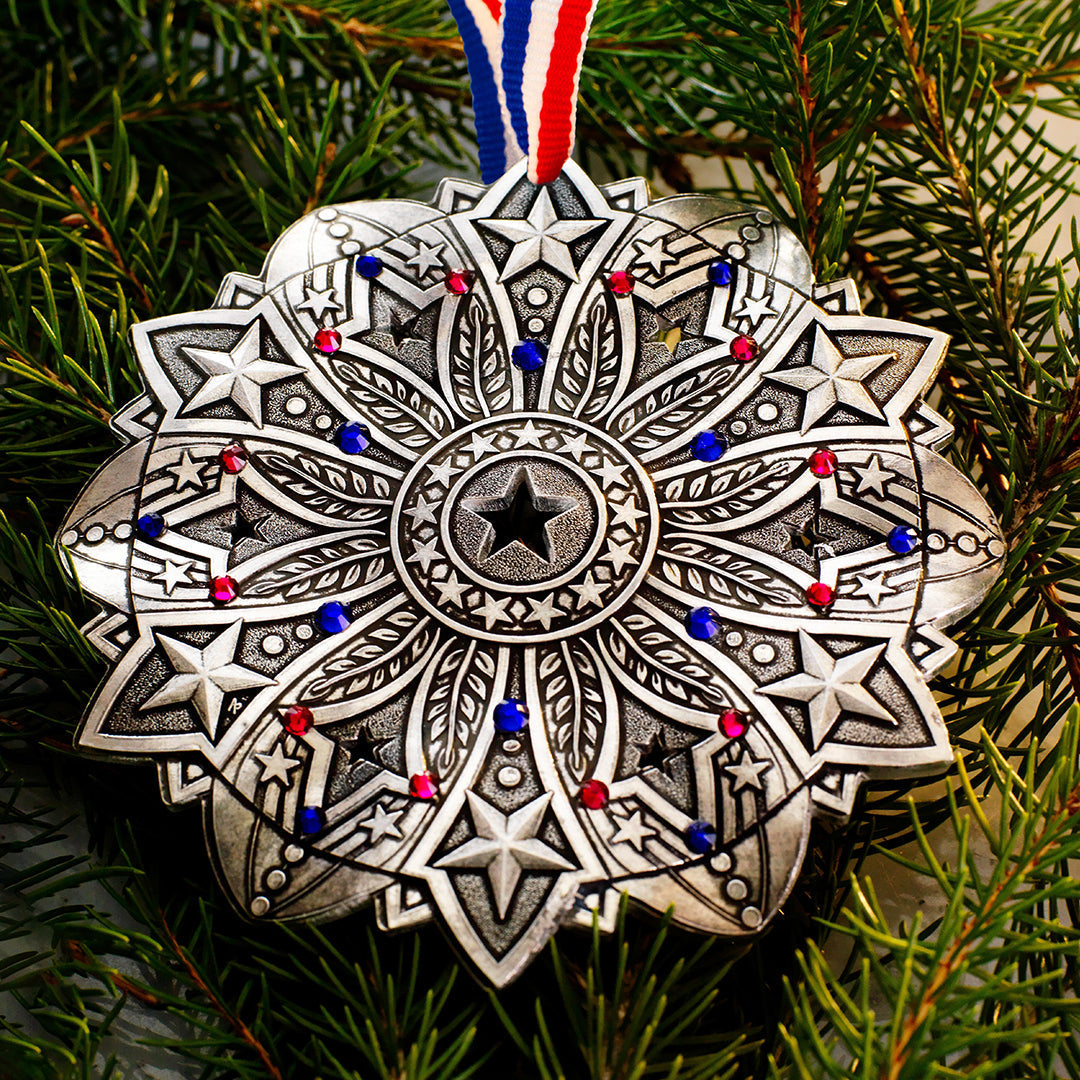 Star Spangled Snow Crystal 2026 Ornament (America250 Edition)