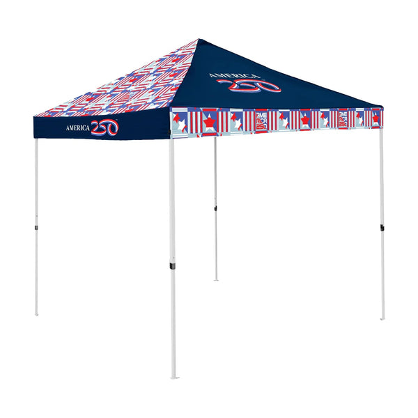 tent usa America250 9' x 9' Portable Pop-Up Choose Option:Platform Composite 9/16