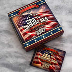 America250 Sea to Shining Sea Commemorative Ornament (Aluminum and Crystals)