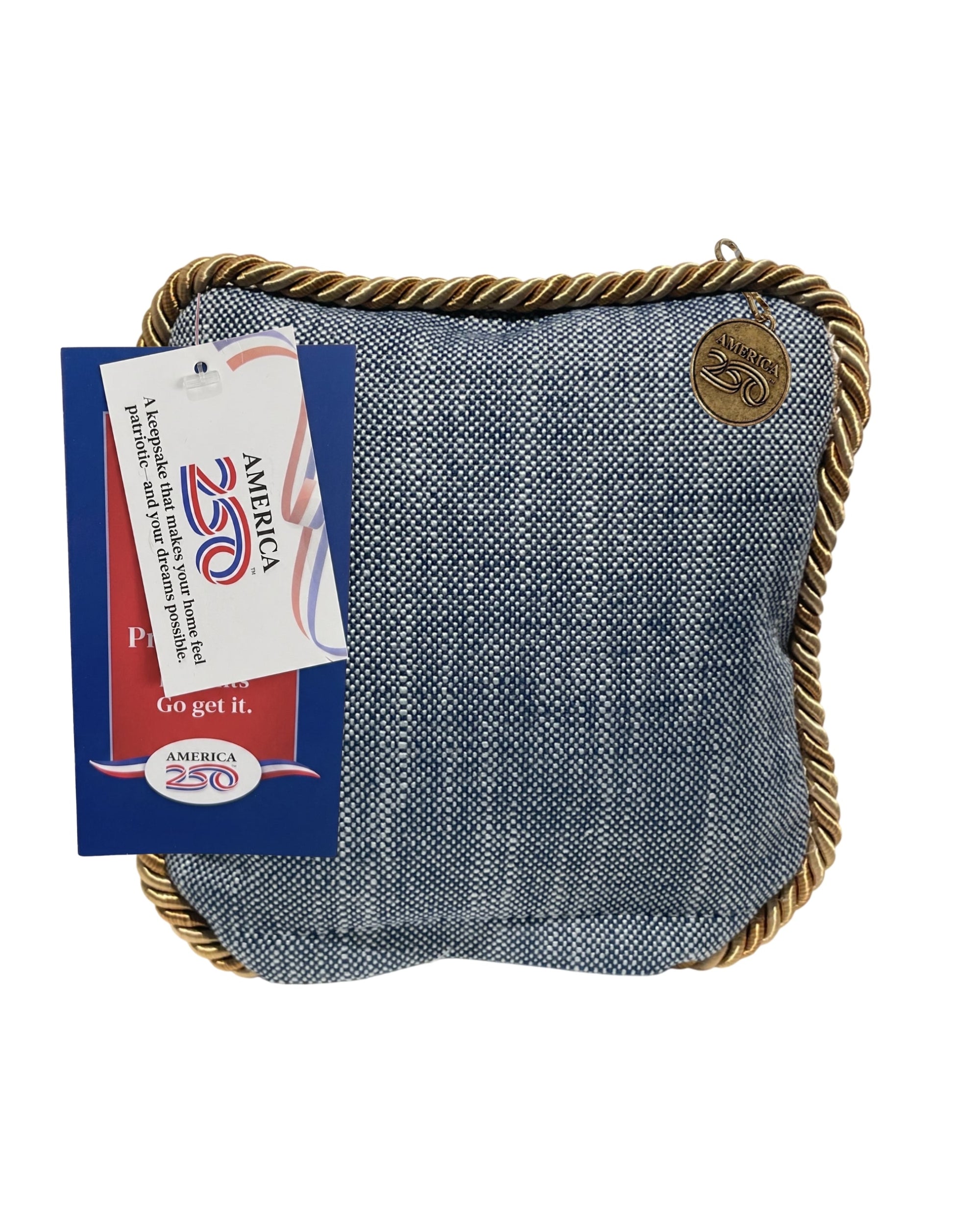 America250 Mini Pillow Denim