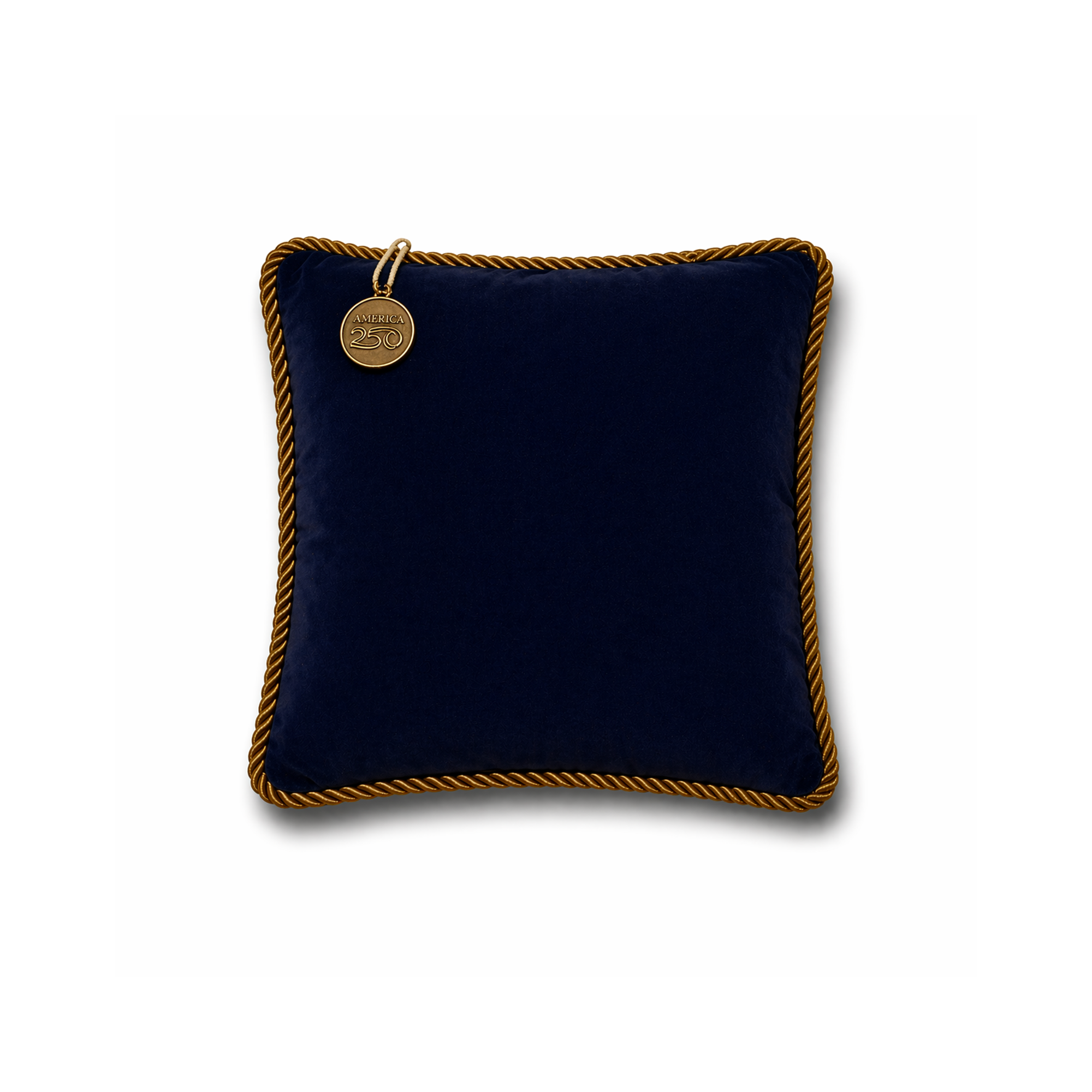 America250™ American Prosperity Mini Pillow™ – Gold Trim